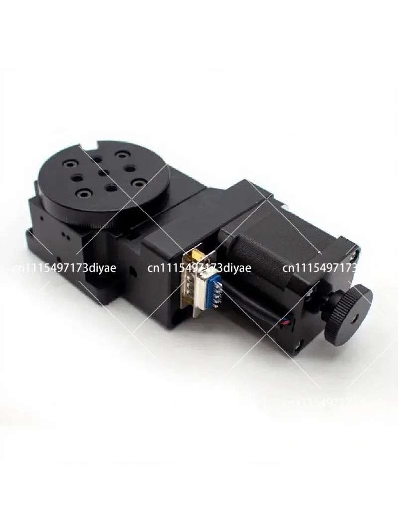 Precision Electric Rotary Stage 60mm Diameter 360° Indexing Turntable Pan-Tilt Table for Automation