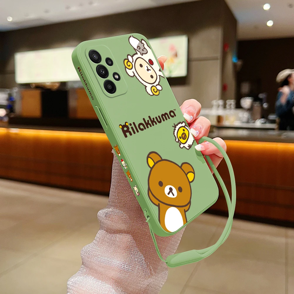 Cute R-Rilakkuma Bear Phone Case For Xiaomi Redmi Note 12 12S 11 11S 11T 10 10A 10T 10S 9T 9 8 7 Pro Plus 10C 9A 9C 9T 4G 5G