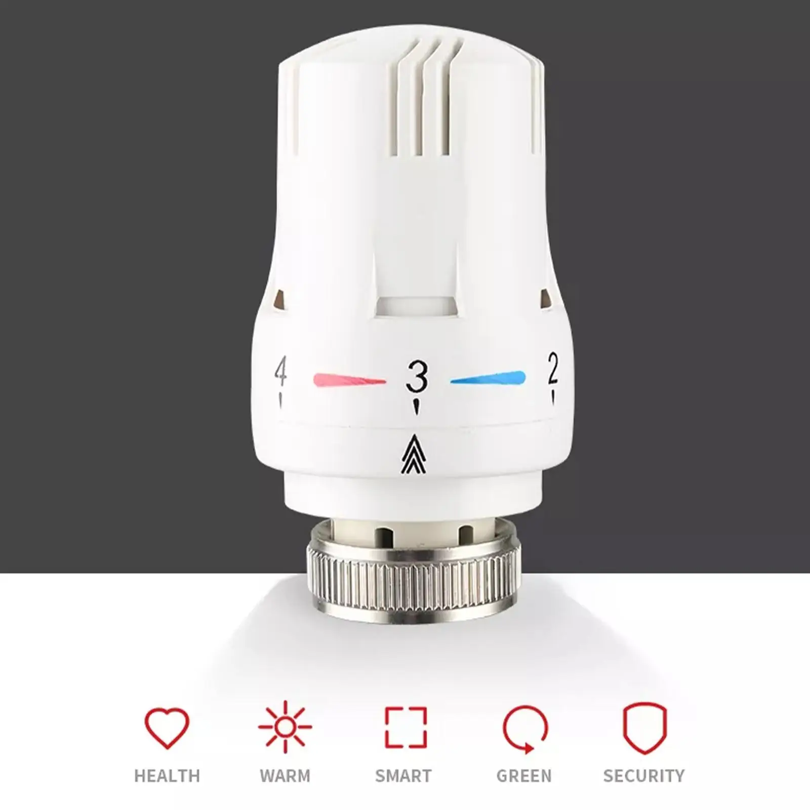 

Radiator Thermostatic Control Valve Adjustable Floor Heating Temperature Control Thermostat Valve M30*1.5