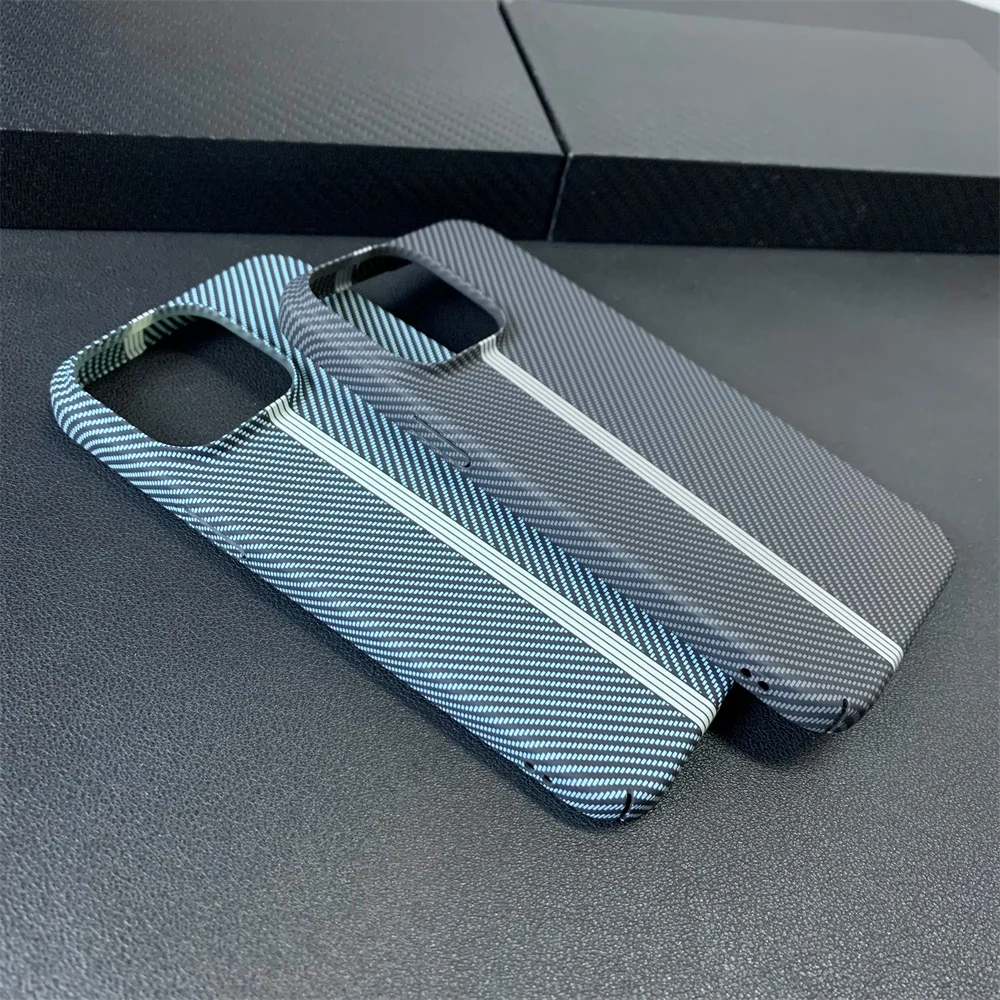 Ultra-Thin Frosted Carbon Fiber Texture Case for iPhone 15 Pro Max 11 12 13 Pro 14 Plus Skin Feel Matte Protective Cover Funda