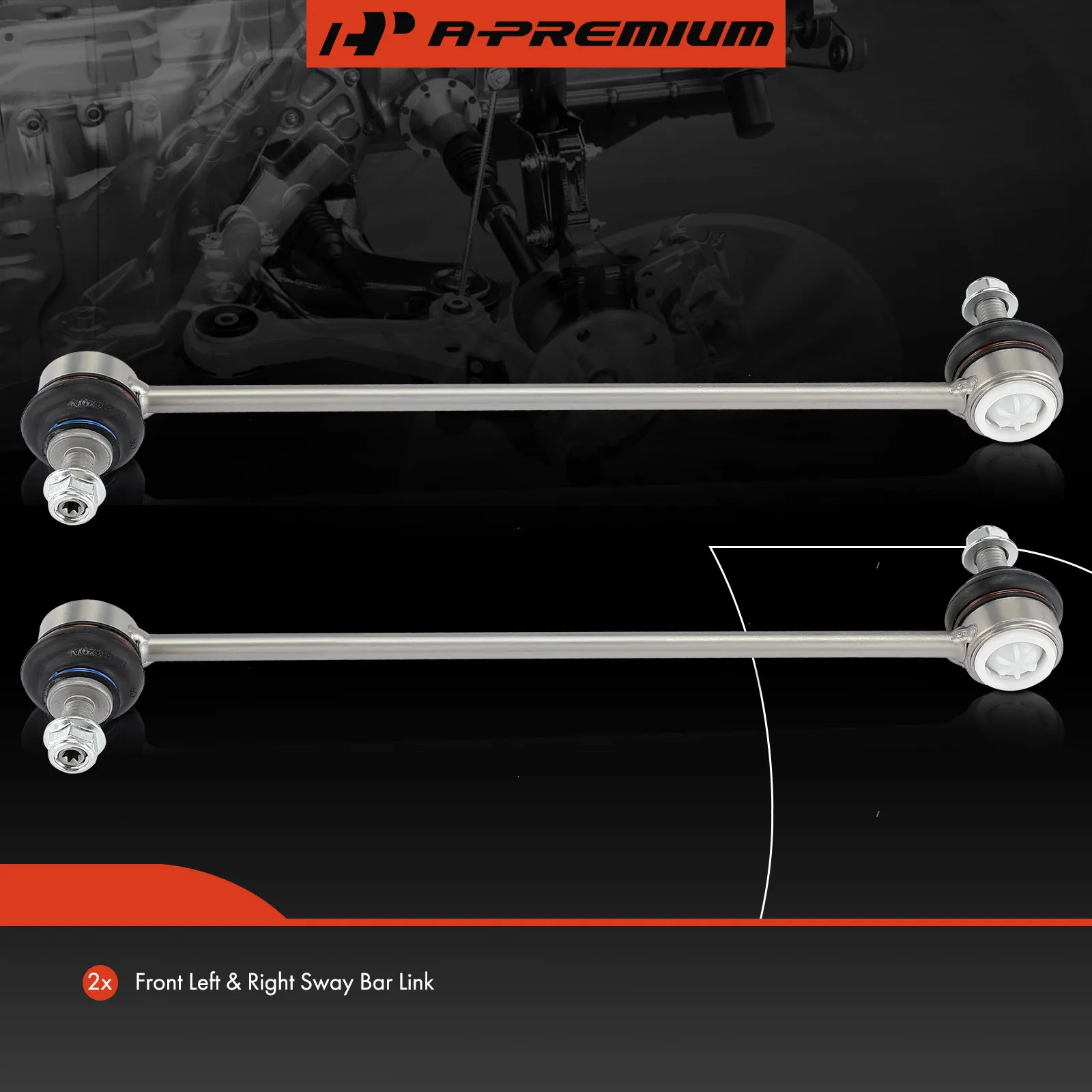 A-Premium 2x Front Stabilizer Sway Bar Link for Volvo XC60 2010-2017 S60 2011-2018 XC70 2008-2016 S80 2007-2016 V60 2015-2018