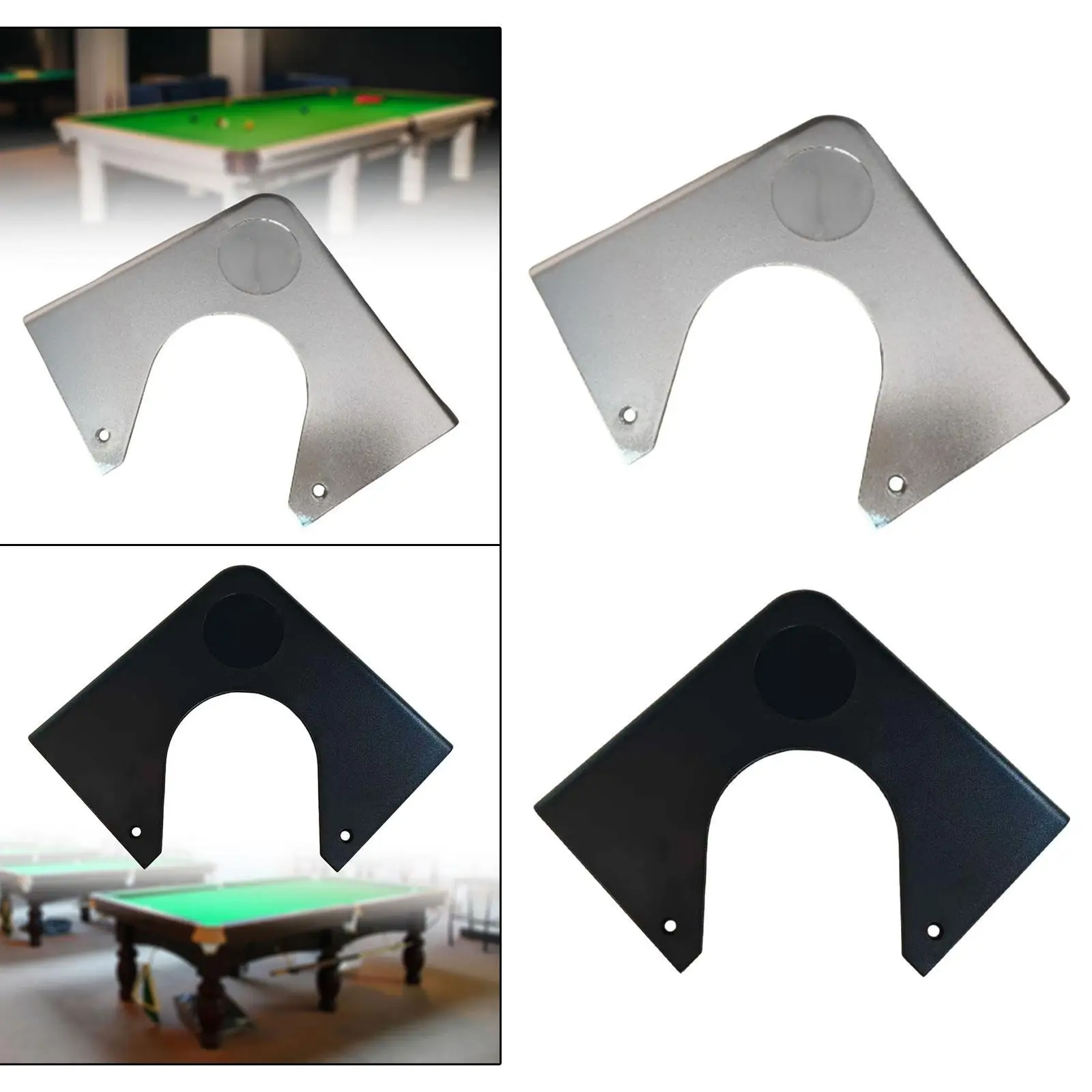 

Pool Table Chrome Corner Stand Bracket Billiard Table Corner Plate