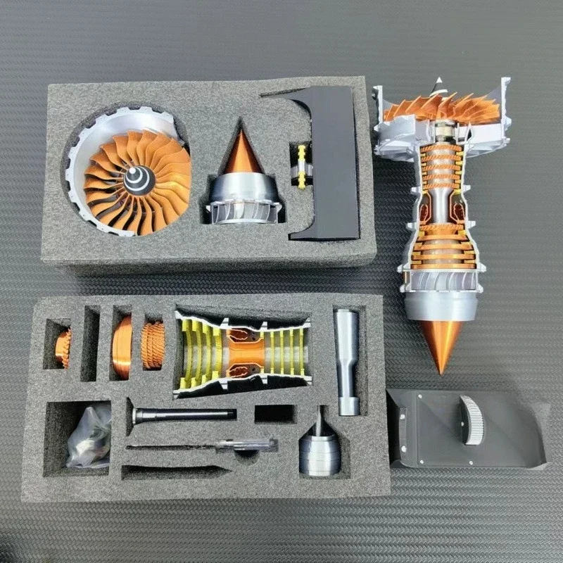 Aviation turbofan engine model electric handmade aircraft engine ornament