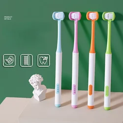 Three Side Soft Toothbrush Baby Oral Health Care with  Antiskid Handle Kids 360° Clean Tooth Teeth Clean Brush Dental Care 3-12Y