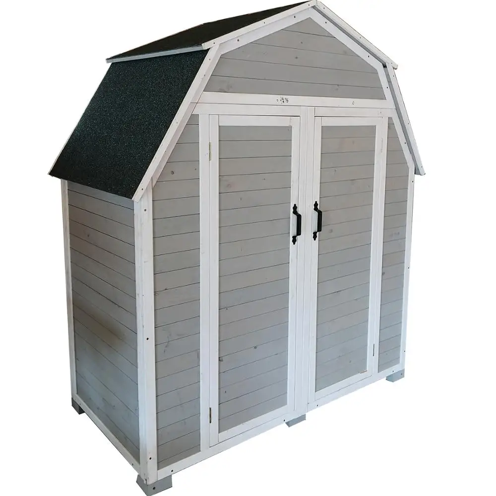 Wood Shed Kit Wooden Backyard Garden Sheds & Storage