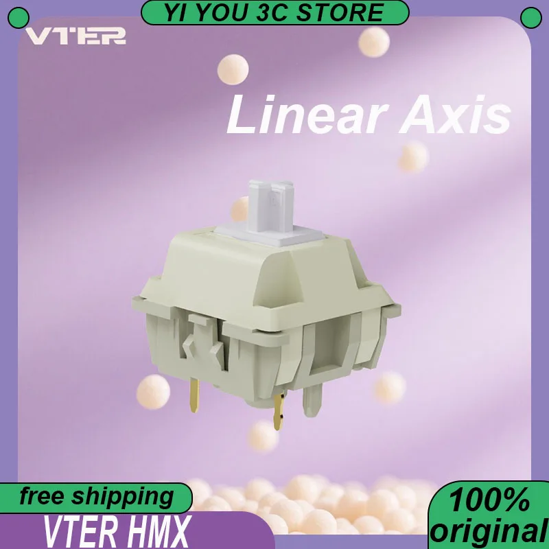 

Механическая клавиатура Hifi с линейной осью VTER HMX, 37/42gf, 5 контактов, заводская смазка, игровые клавиатуры для ПК, киберспорта, ноутбука, переключатель