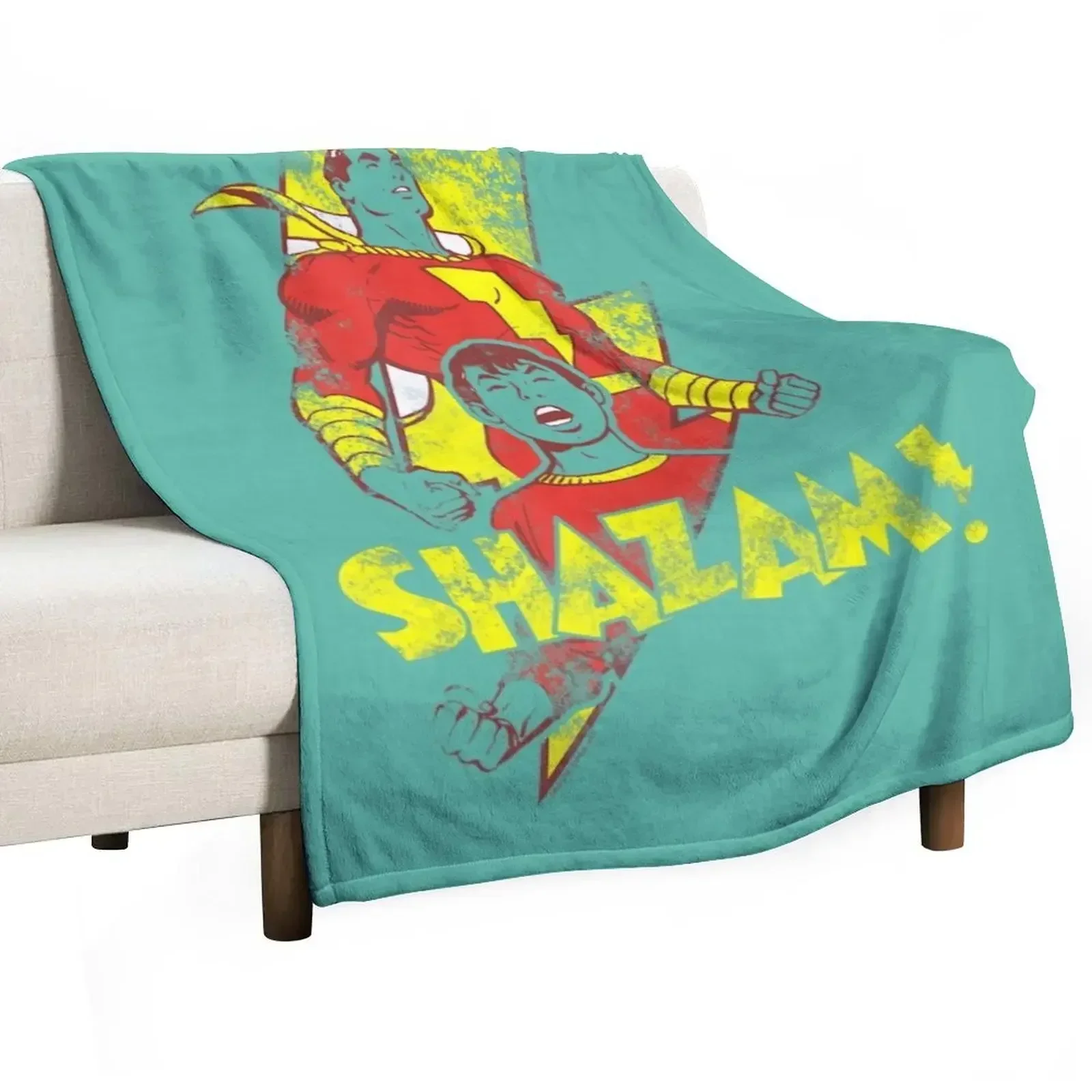 Shazam! Transformation Throw Blanket anime Shaggy Blankets