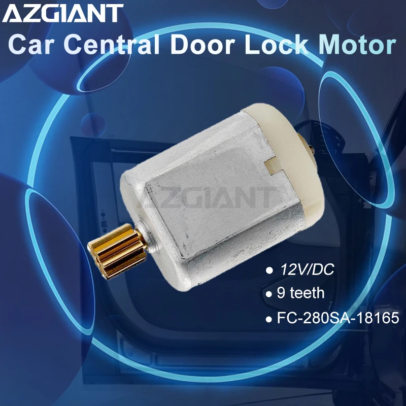 AZGIANT Car Door Lock Actuator Motor 9 teeth FC-280SA-18165 For Bentley Arnage/Maserati Quattroporte M139/S Replacement Part