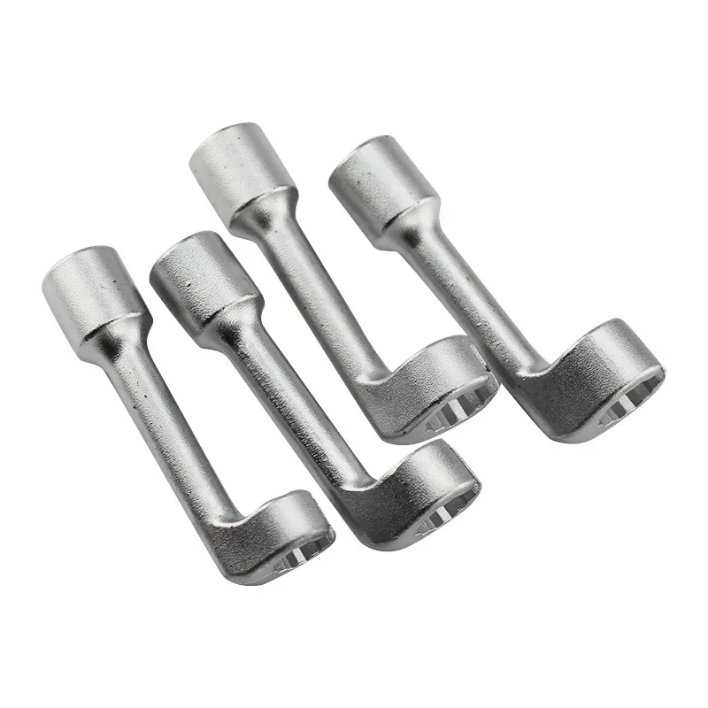 1Pcs/6Pcs Socket Wrench L-shaped Open Hexagonal Slotted Fuel Line Remover Automotive Repair Tools