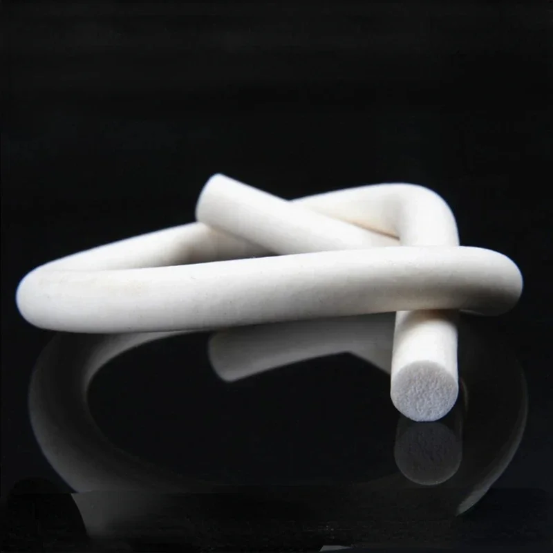 1/2/5/10M Silicone Rubber Sponge Strip Round White Foamed Backer Rod Seal Strips VMQ Foaming Cord