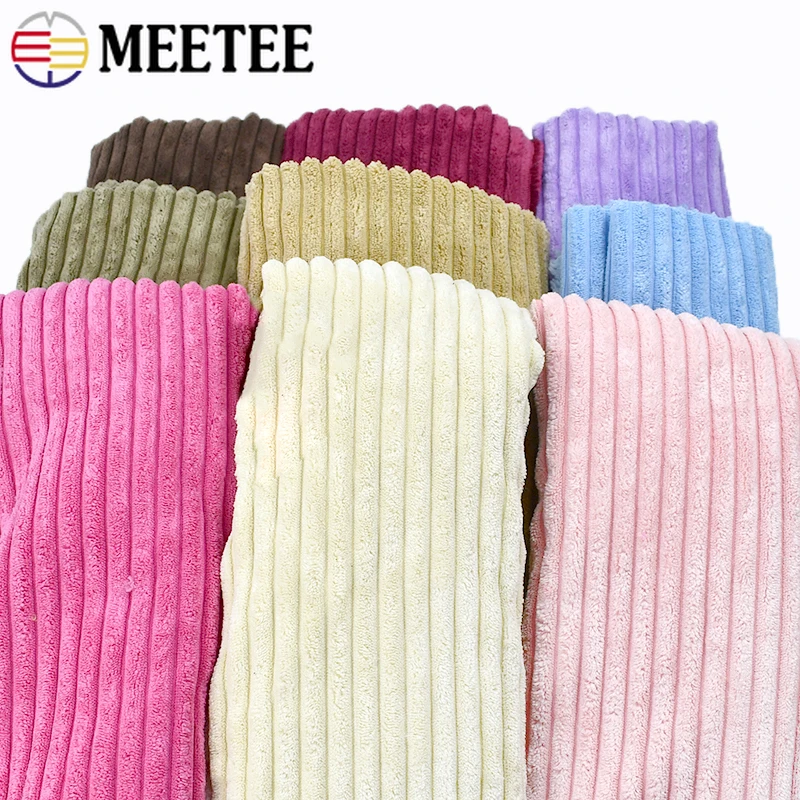 

50/100x150cm Striped Cotton Corduroy Fabric Sofa Pillow Plush Toy Garment Upholstery Decorative Cloth DIY Sewing Craft Material