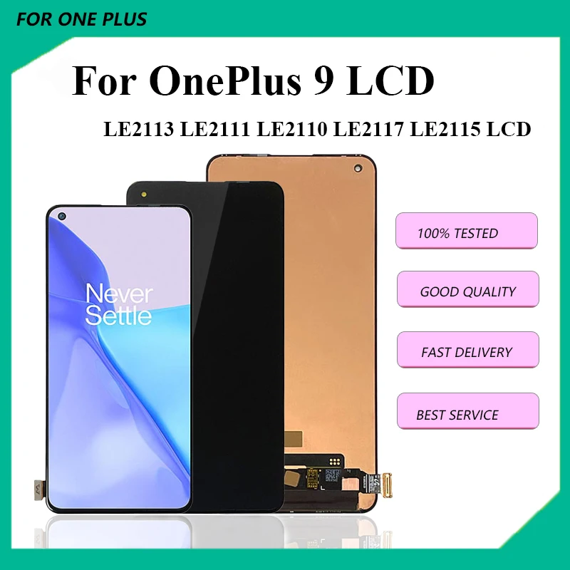 

Original AMOLED For OnePlus 9 1+9 LE2113, LE2111, LE2110, LE2117, LE2115 Lcd Display Touch Screen Digitizer Assembly Replacement