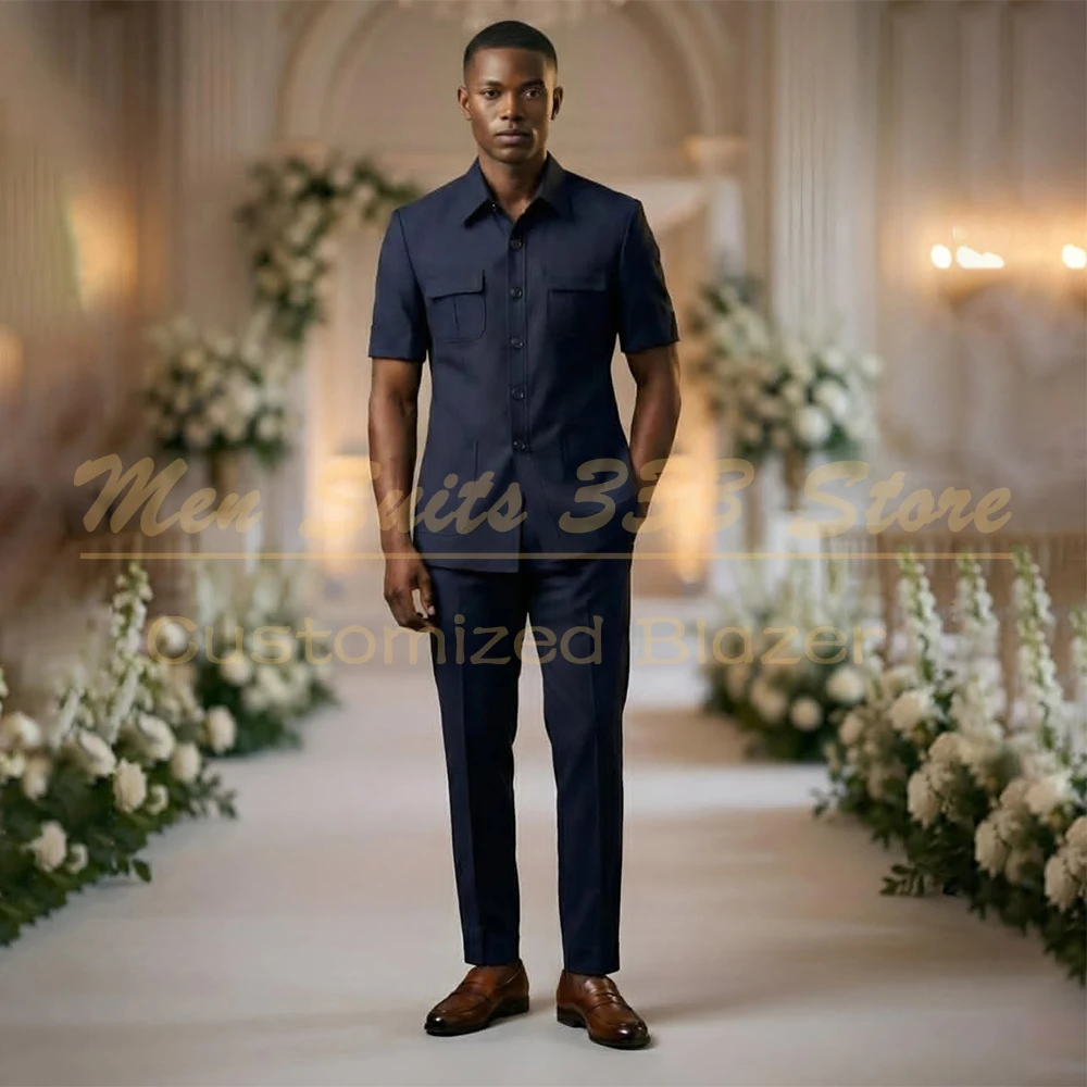 

Мужские классические костюмы-двойки: пиджак и брюки, элегантные однотонные комплекты для повседневной носки, мужская одежда, костюм Homme