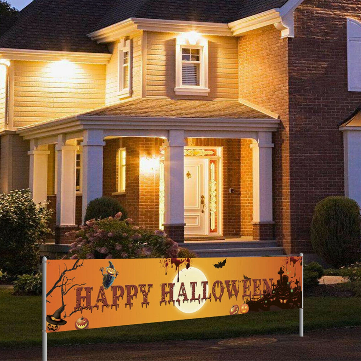 

1Pcs New Halloween Party Banner Pull Flags Background Decorative Ornaments For Crafting An Eerie And Fun Party Vibe