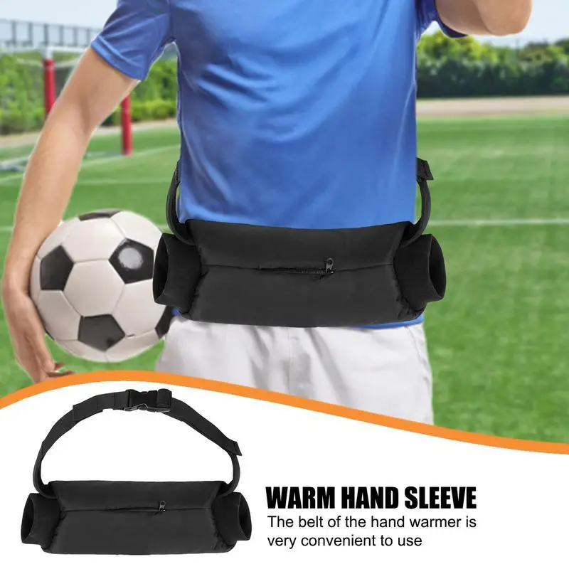 Aquecedores de mão futebol à prova dwaterproof água aquecedores de mão com fivela ajustável conforto handwarmer para jogadores de tênis de beisebol