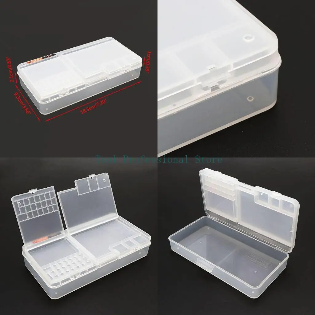 

57QF Multi Function Storage Repair IC Motheboard Screw Parts Double-layer Storage Box