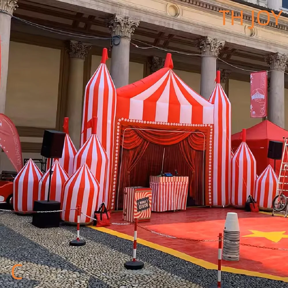 

Быстрая доставка до двери, Оксфордские надувные ворота для арки, цирковые надувные входные ворота с занавеской