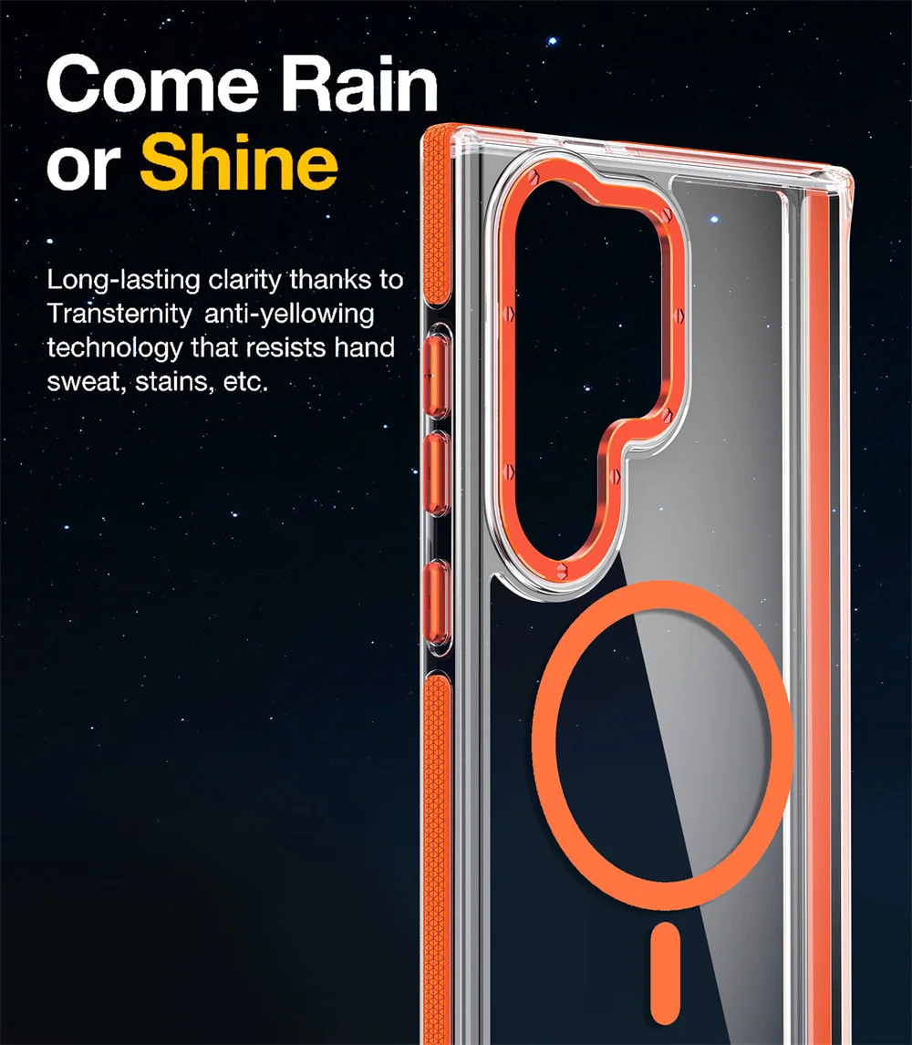 Прозрачный защитный чехол для телефона Magsafe S23 S23 Plus S23 Uitra S24 S24 Plus S24 Uitra