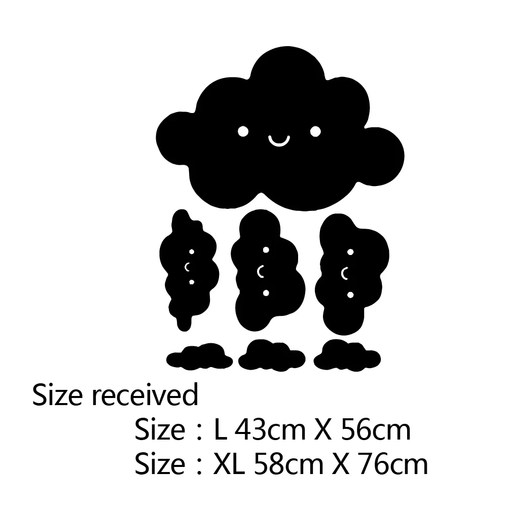 Cute clouds Wall Stickers Home accessories Minimalist style For Home bedroom Decoration Wall stickers for kids room Autocollant