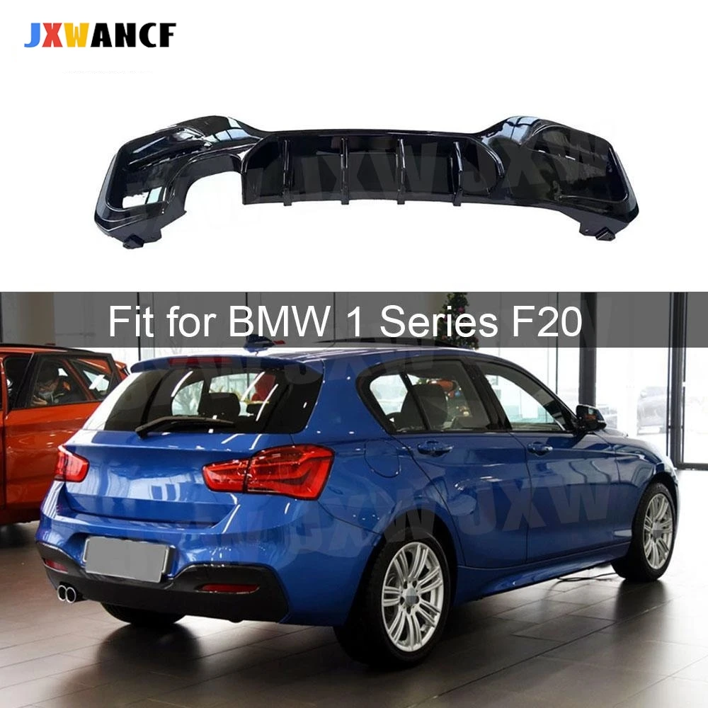 

JXWANCF ABS Rear Bumper Lip Diffuser Spoiler Splitters for BMW 1 Series F20 M Sport M135i M140i 2016- 2018 Car Accessorise