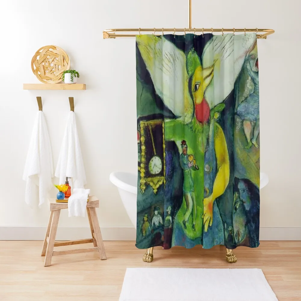 

THE JUGGLER by Chagall Shower Curtain Bathroom Accessories Waterproof Shower And Anti-Mold Window Shower Set Curtain