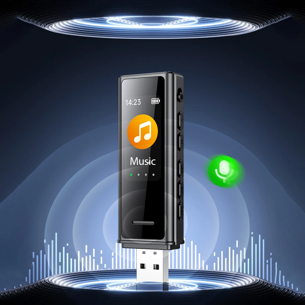 جيب صغير صوت المنشط مسجل محرك فلاش USB 8-128 جيجابايت مشغل موسيقى MP3 المهنية إلغاء الضوضاء الصوت الرقمي ريكو
