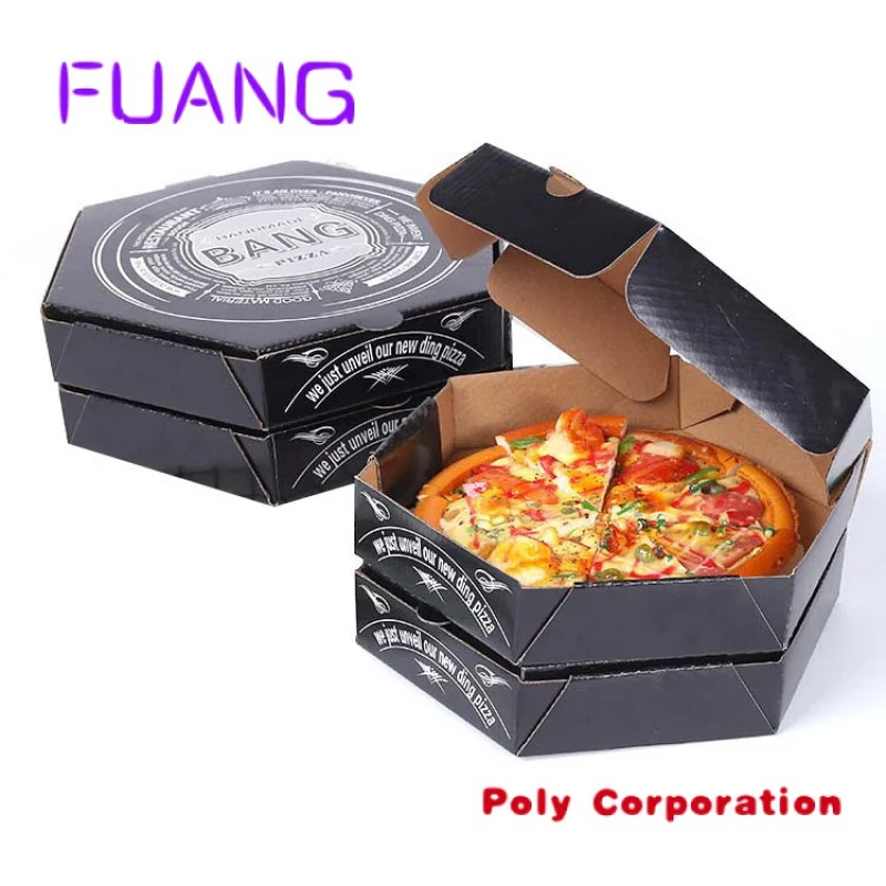 

Custom Custom design large Shaped corrugated carton easy to take packaging pizza boxpacking box for small business