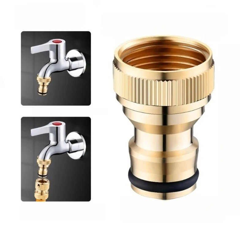 1pcs 1/2 Inch Garden Hose Kitchen Tap Adapters Brass BSP Internal and External Thread FittingsTap Connector