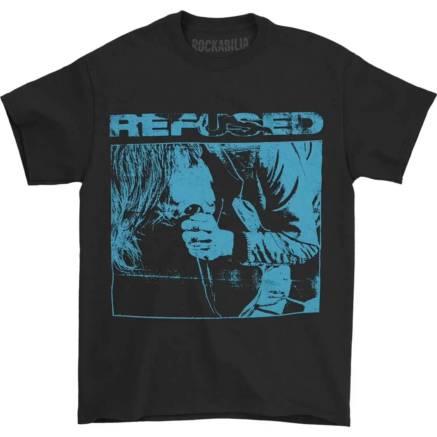 Men'S Refused No Escape Mic T Shirt Black Small