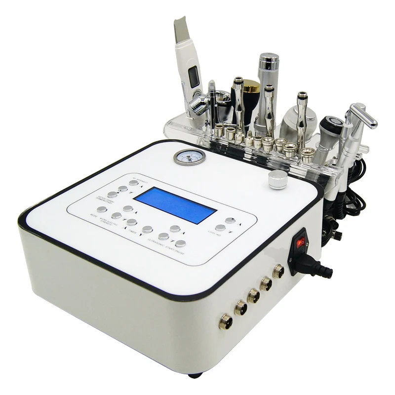 11 in 1 Galvanic BIO Microcurrent No  Mesotherapy Diamond Microdermabrasion Facial Beauty Machine