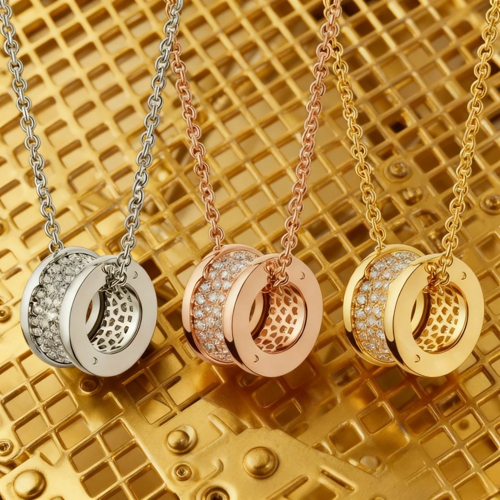 

2025 trendy accessories 2025 New Fashionable Noble Lady's Eternal Diamond Necklace, Spring Series Spiral Pave - diamond Jewelry