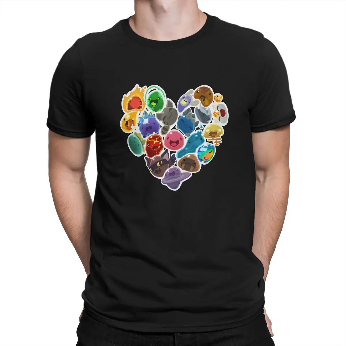 Slime Rancher Slime heart Tshirt Men Tops Vintage Summer Clothes T Shirt