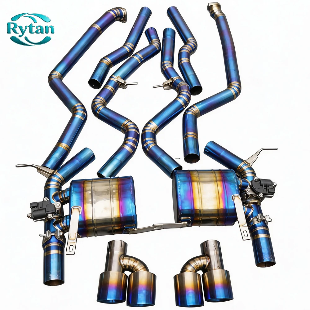 Rytan Exhaust Pipe Exhaust Valved Titanium Alloy Valvetronic Exhaust System Catback for 2014 335i Sedan/Saloon N54 3.0T