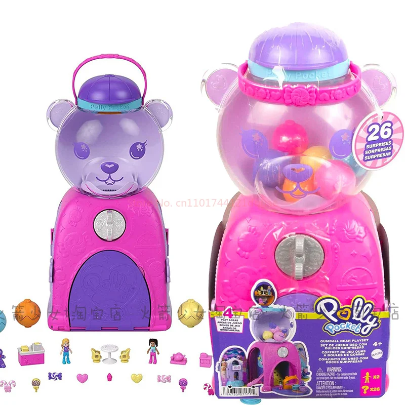 Polly Pocket 30th Anniversary Remake - Magnetic Birthday Cake Unicorn Toy For Girls Collectible Acg Decoration For Birthday Gift