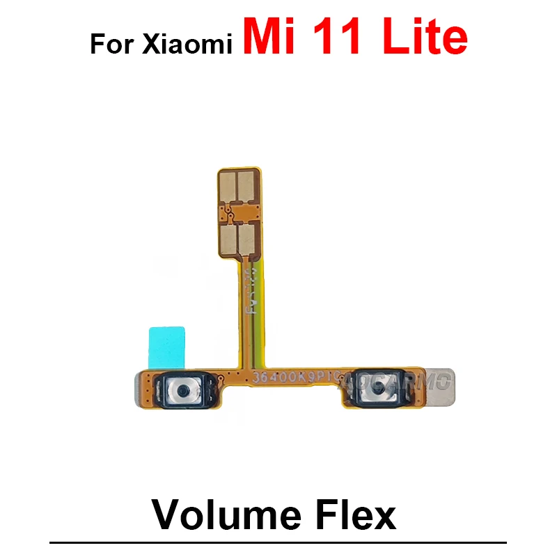 For Xiaomi 11 Ultra 11T Pro Mi11 Lite  Volume Bottons Up Down Flex Cable Repair Parts