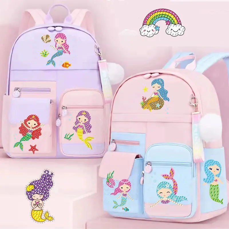 15 Patterns DIY Shiny Diamond Painting Stickers Kits Paste Wherever You What Perfect Handmade Decor Gift for Kids Girls