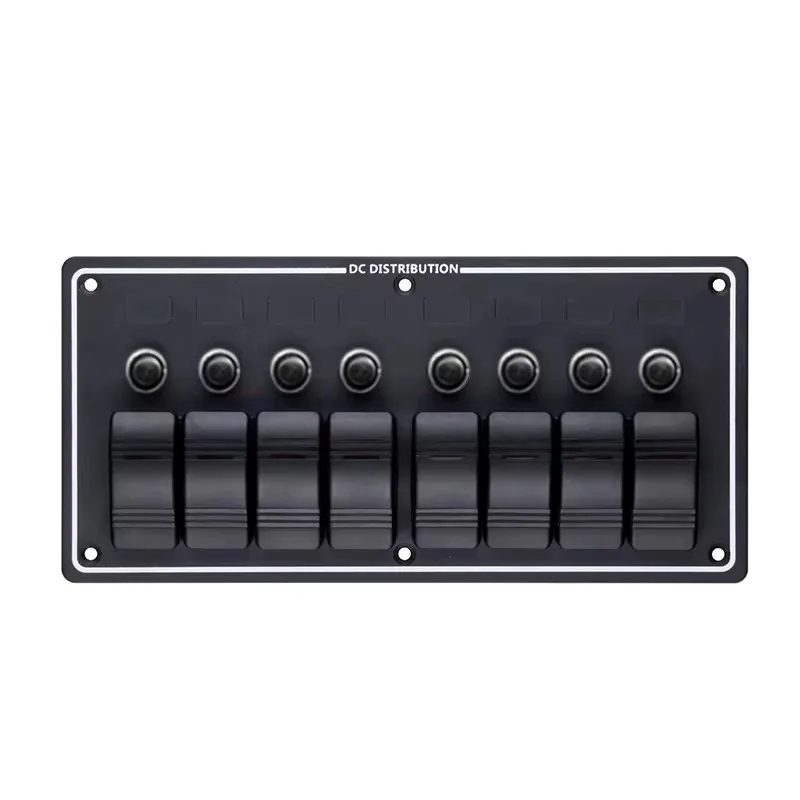 8 Switch Genuine Marine Boat Toggle Switch Panel With Circuit Breakers