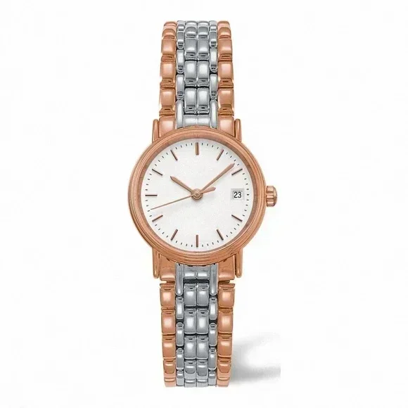 Luxury New Womens Watch Rose Mechanical Automatic Rose Gold White Dial Sport Watches