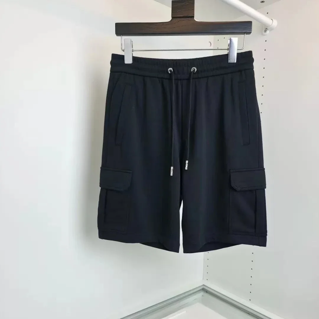 

BC Italian embroidery old money style men's drawstring straight five-point casual shorts