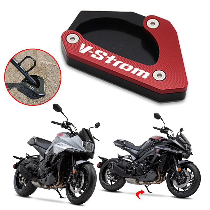 Fit For Suzuki VSTROM 650XT DL650 DL650XT 2004-2022 Motorcycle Side Stand Enlarger Plate V-Strom 650 XT Kickstand Extension Pad