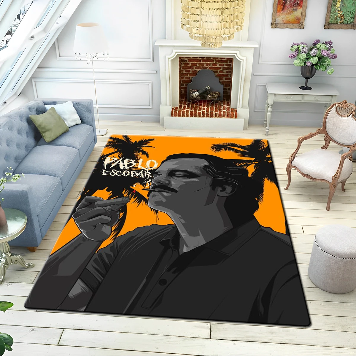 TV show Pablo Escobar Gangs Violence yoga mat Non-slip hd print carpet  Large Mat Rugs for Living Comfortable Soft Floor Bedroom