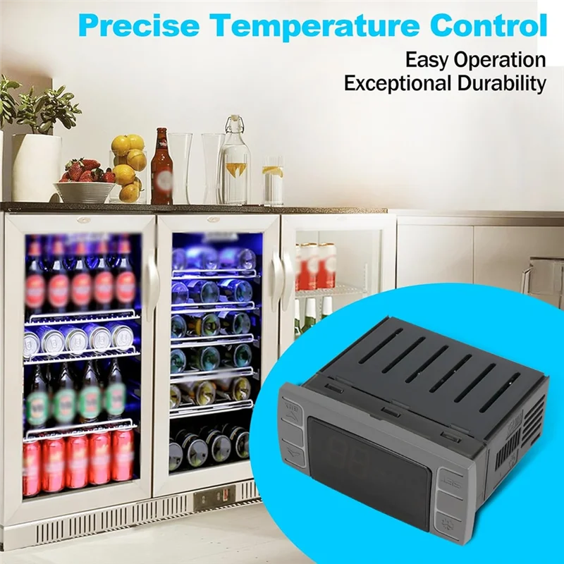 【Hot Selling Items】Digital Thermostat Replacement For XR06CX-4N1F1 Temperature Controller–Ideal For 120V 50-60Hz Commercial Refr