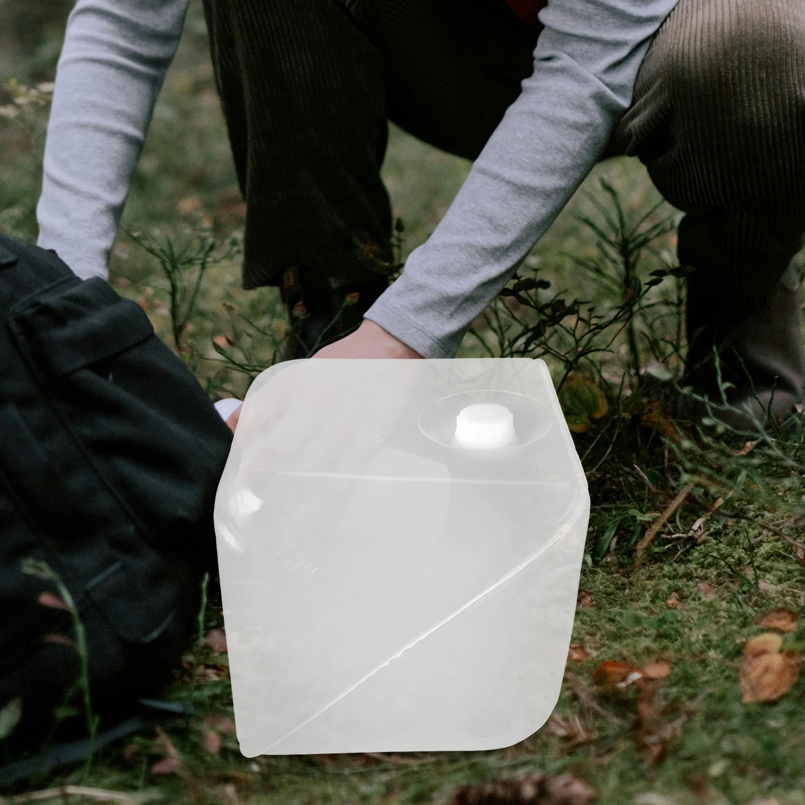 

Portable Folding Bucket Foldable Water Canister Transparent Plastic Camping Containers
