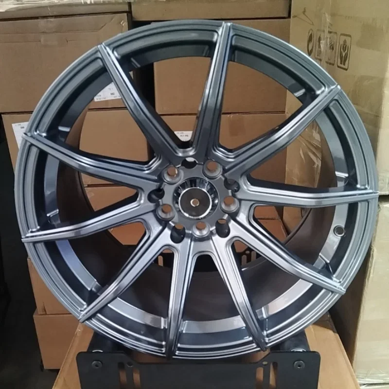 Aluminum alloy cast process 17x9 5 holes pcd 100/114.3 fivestar automobile wheel rim hub from guangdong MGI