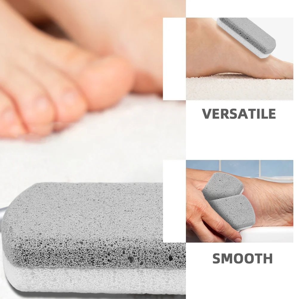 2 Stuks Voet Wrijven Board Bont Remover Tool Voeten Scrubber Dode Huid Pedicure Gereedschap Puimsteen Voor Dubbelzijdig Kleur hak