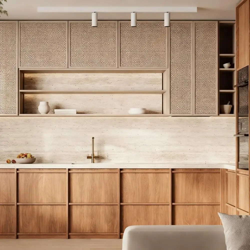 

nc-Whole- Custom Wabi-Sabi Style Solid Wood Lacquer Finish Eco-friendly Kitchen Cabinets 5 Year Warranty Factory Customization#
