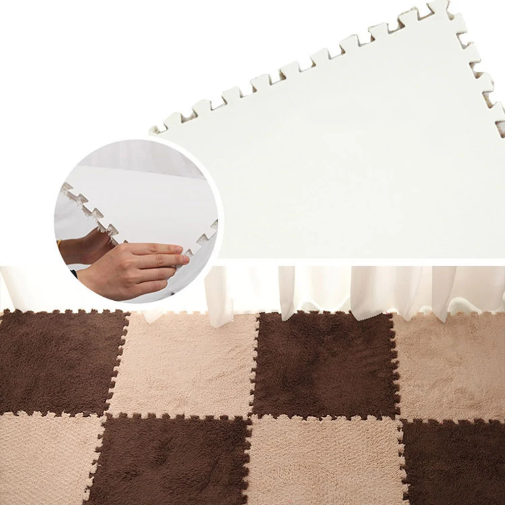 

Light Tan Eva Interlocking Kids Puzzle Mat Toddler Infant Crawling Gym Exercise Area Durable Non-Slip Noise Reducing Water