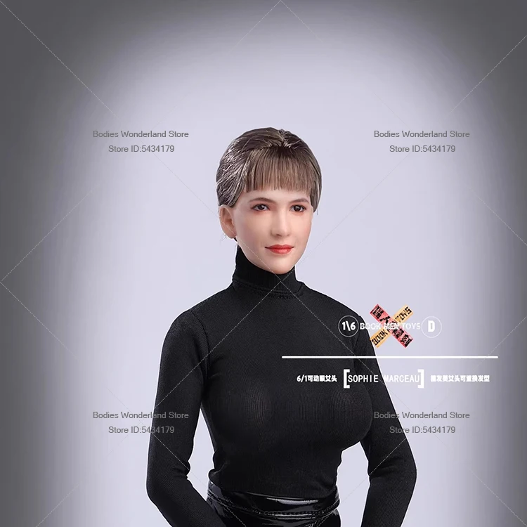 หัวตุ๊กตาทหารหญิงโซฟี ขนาด 1/6 รุ่น BM01 พร้อมดวงตาขยับได้ สำหรับตุ๊กตาแอคชั่นฟิกเกอร์ขนาด 12 นิ้ว