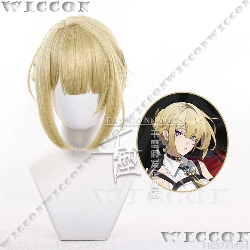 Evelyn Chevalier Game Zenless Zone Zero Coaplay Prop Blond Bun Wig Women Outfit Halloween Carnival Party Roleplay Cos Customized