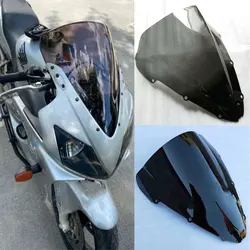 Parabrisas de doble burbuja para coche, pantalla deflectora de viento para Honda CBR600F, CBR600F4i, CBR 600, F4i, 600F, 2001 -2007, 2008